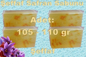 105-110 gr Safranlı Şeffaf  Sabun